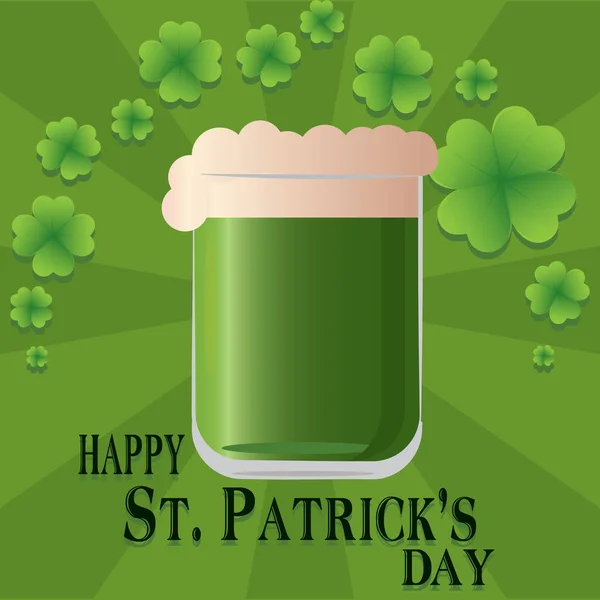 Carte de voeux de la Saint Patricks Day — Image vectorielle