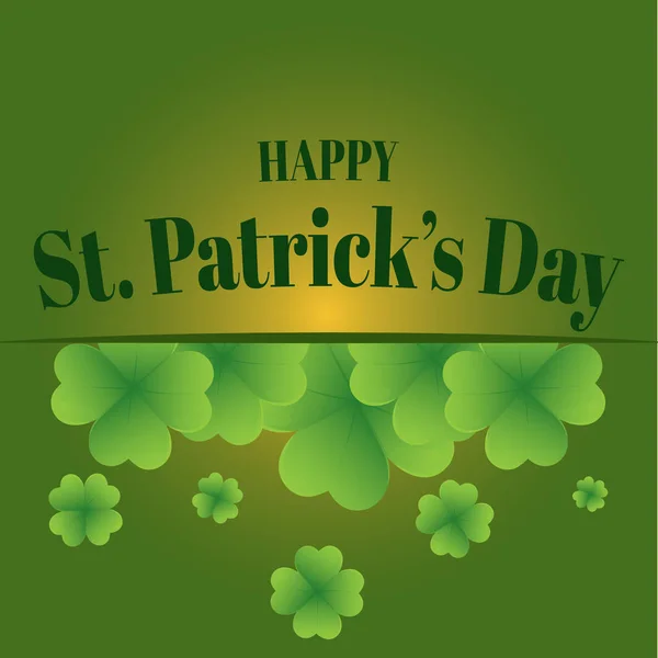 Saint patricks day greeting card — Stock Vector