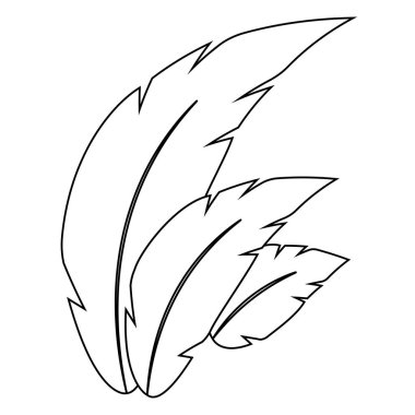 İzole edilmiş tüy görüntüsü