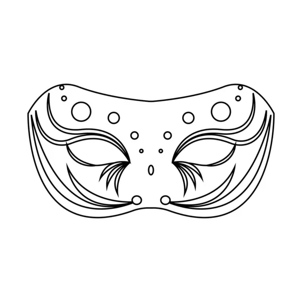 Masque pour Mardi Gras — Image vectorielle