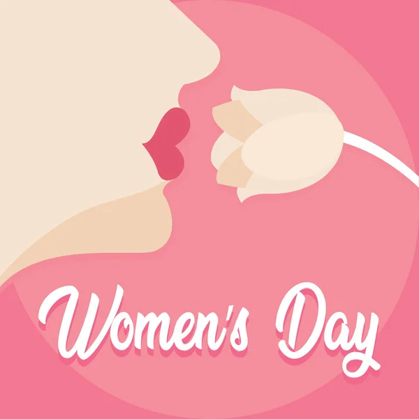 Womens dag kaart — Stockvector