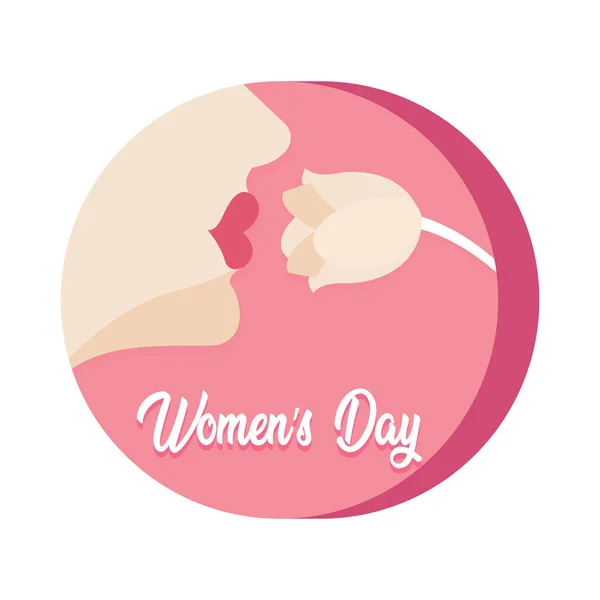 Gelukkige vrouwen dagkaart — Stockvector
