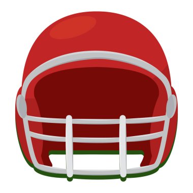 İzole edilmiş Amerikan futbol kaskı.