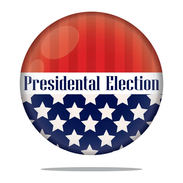Кнопка дня выборов — стоковый вектор