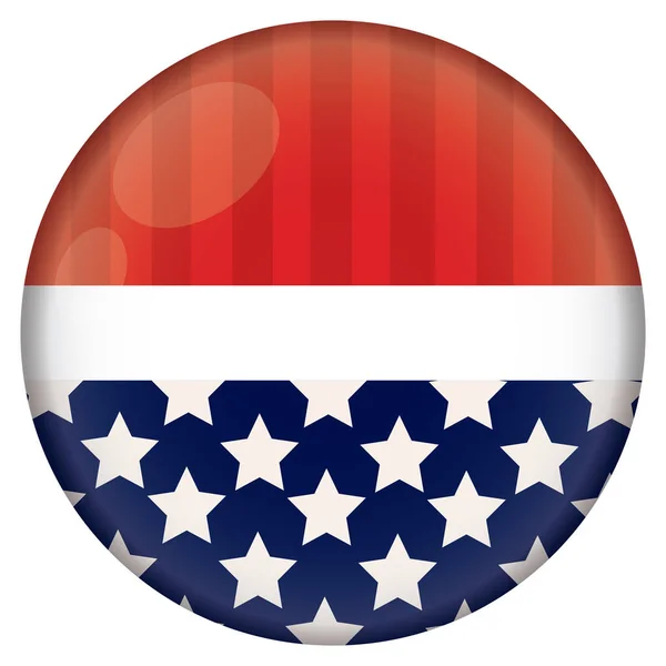 Election campaign button — Stock Vector