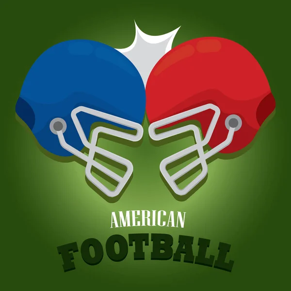 アメリカンフットボールのポスター — ストックベクタ