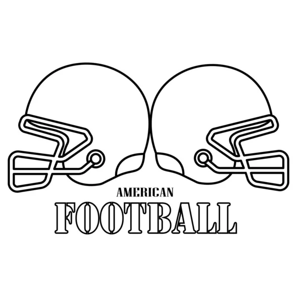 Casco da football americano — Vettoriale Stock