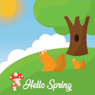 Merhaba bahar manzarası.