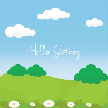 Merhaba bahar manzarası.