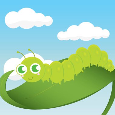 Tatlı solucan çizgi filmi.