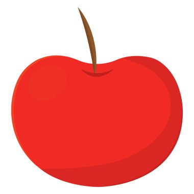 izole Kırmızı elma