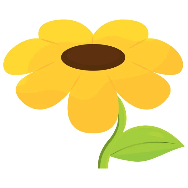 Vereinzelt schöne Sonnenblume — Stockvektor