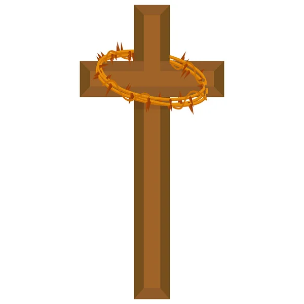 Изолированное крестовое изображение — стоковый вектор
