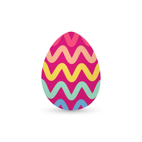 Huevos de Pascua decorados aislados — Vector de stock