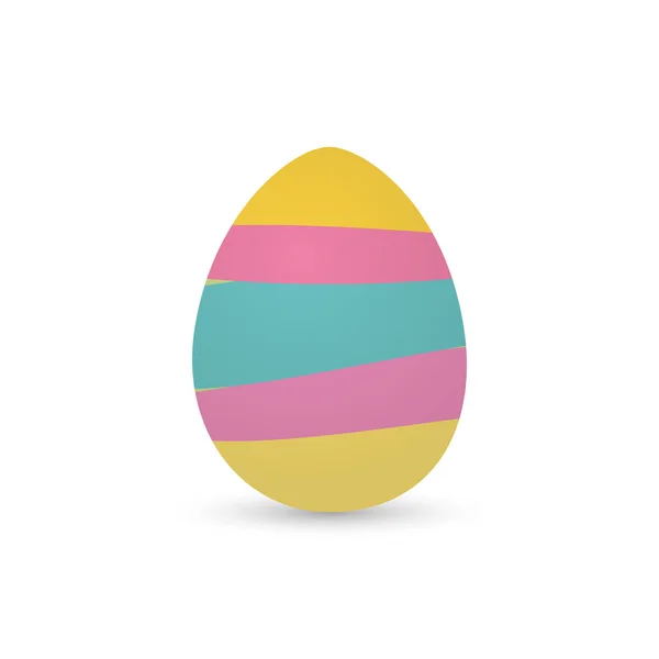 Huevos de Pascua decorados aislados — Vector de stock