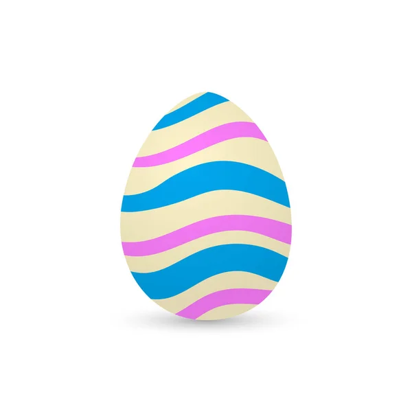 Huevos de Pascua decorados aislados — Vector de stock