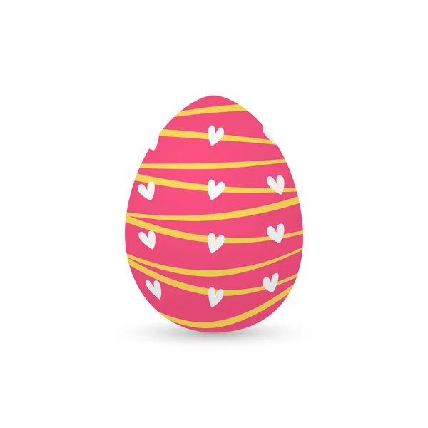 Huevos de Pascua decorados aislados — Vector de stock