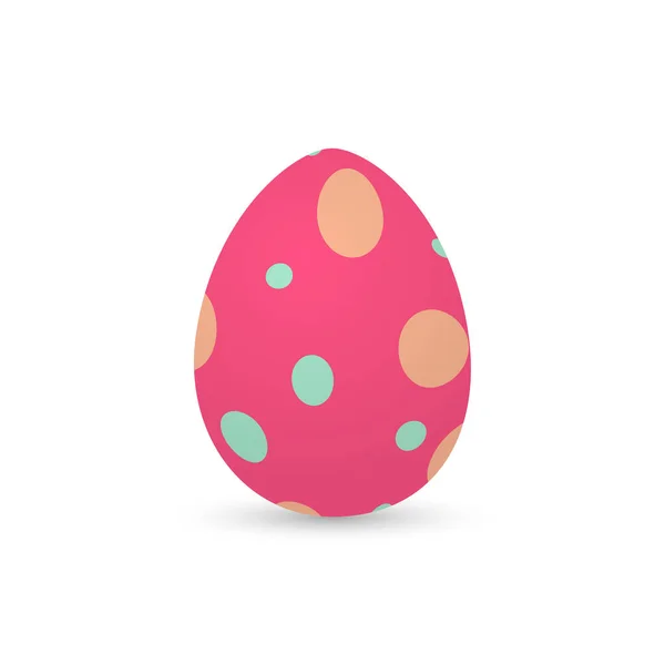 Huevos de Pascua decorados aislados — Vector de stock