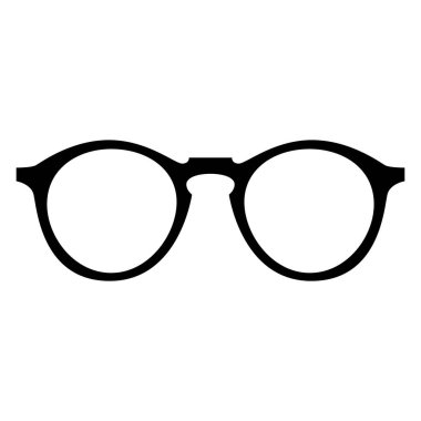 İzole edilmiş gözlük simgesi