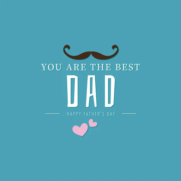 Happy fathers day card — Stock Vector