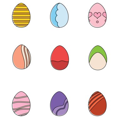Paskalya yumurta simgeler kümesi