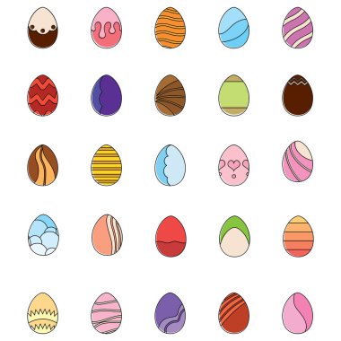 Paskalya yumurta simgeler kümesi