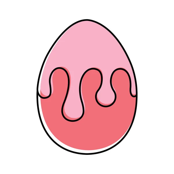 Zdobené ikony velikonočních vajec — Stockový vektor