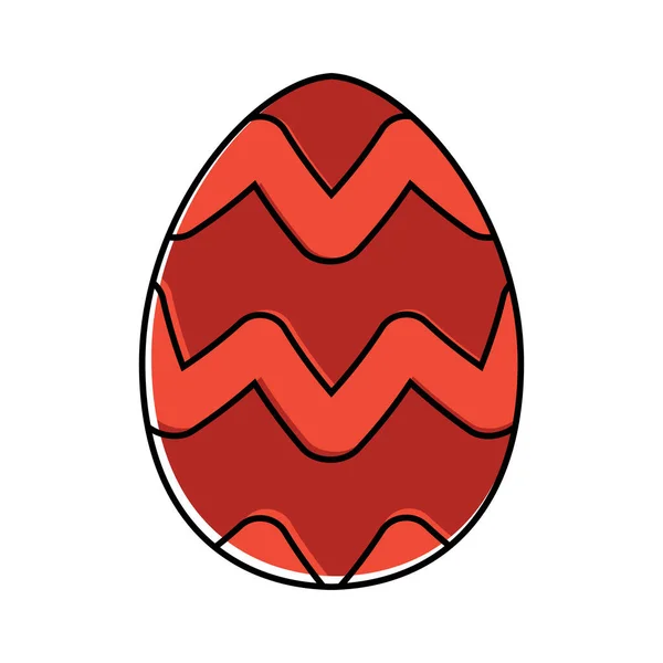 Iconos de huevos de Pascua decorados — Vector de stock