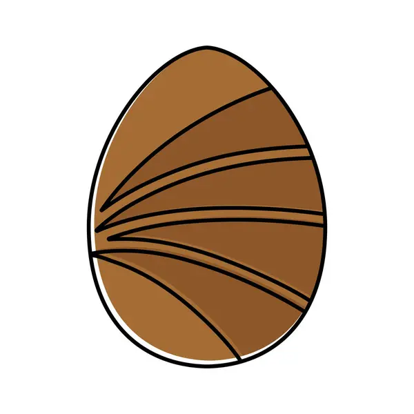 Iconos de huevos de Pascua decorados — Vector de stock