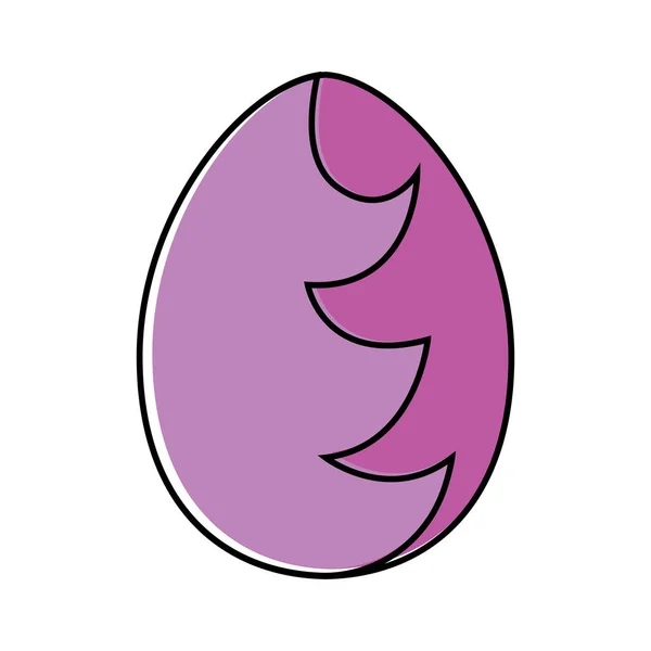 Zdobené ikony velikonočních vajec — Stockový vektor