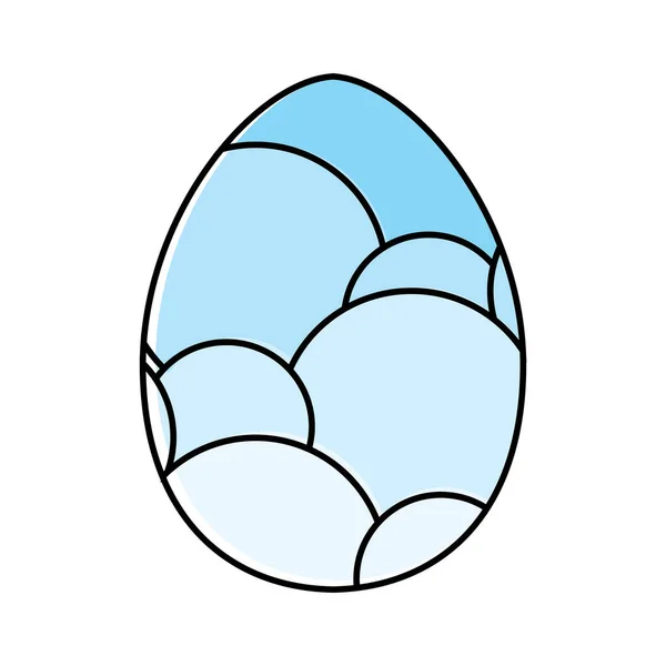 Iconos de huevos de Pascua decorados — Vector de stock