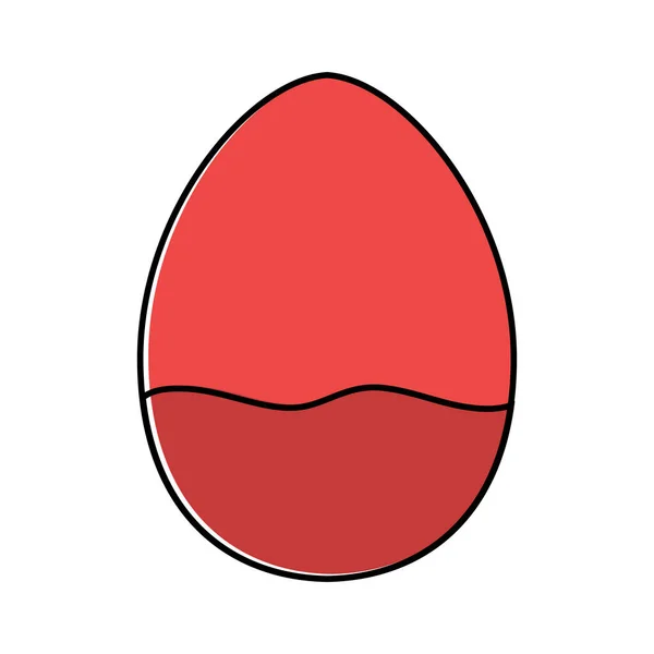 Iconos de huevos de Pascua decorados — Vector de stock