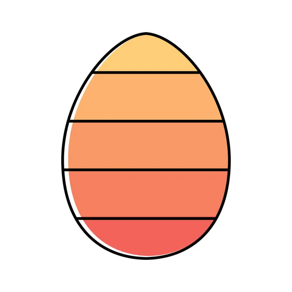 Iconos de huevos de Pascua decorados — Vector de stock