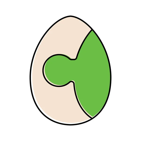 Iconos de huevos de Pascua decorados — Vector de stock