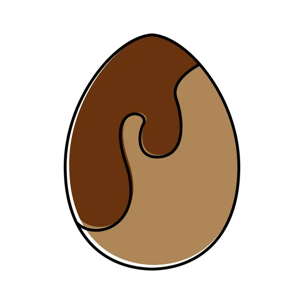 Iconos de huevos de Pascua decorados — Vector de stock