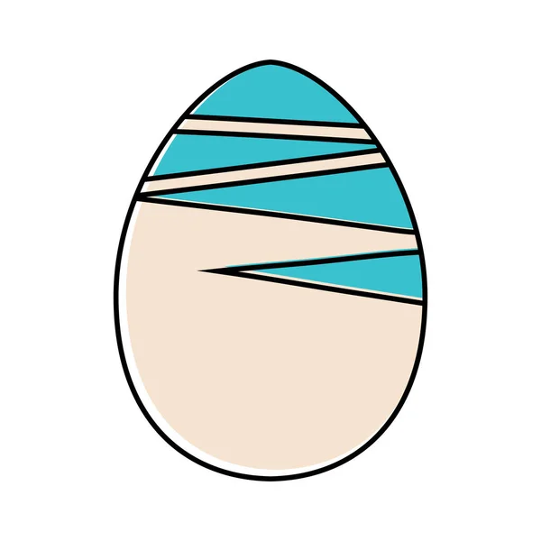 Iconos de huevos de Pascua decorados — Vector de stock