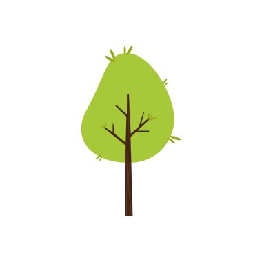 İzole ağaç simgesi