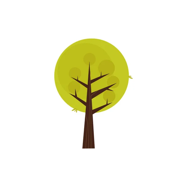 Izolowana ikona drzewa — Wektor stockowy