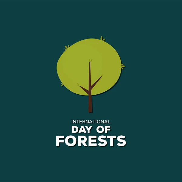 Плакат Дня леса — стоковый вектор