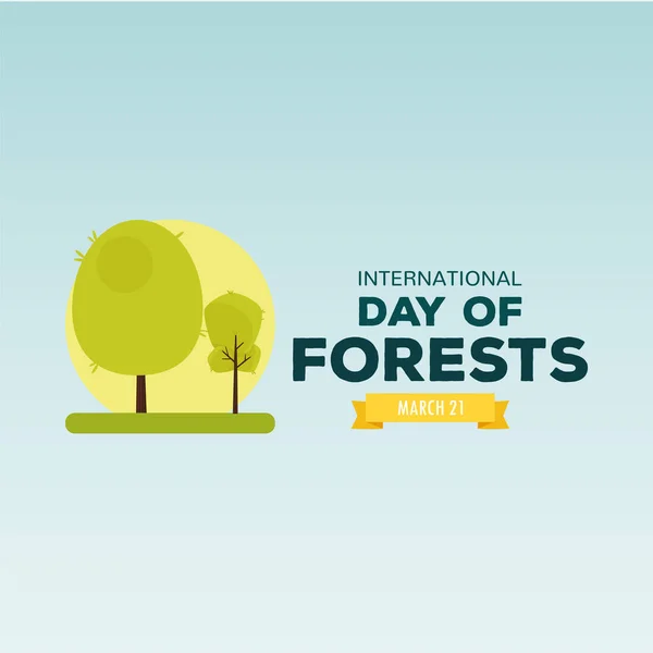 Forest day poster — Stock Vector