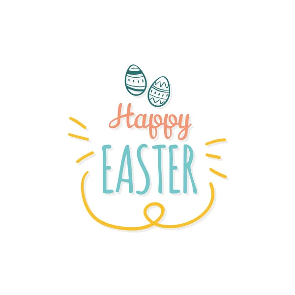 Happy easter day card — Stock Vector