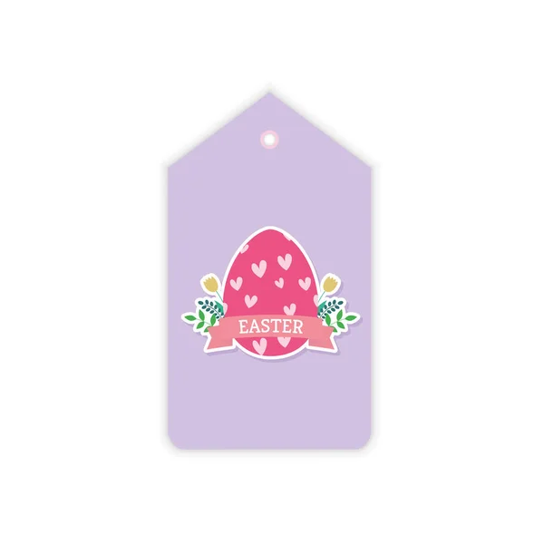 Easter day label — Stock Vector