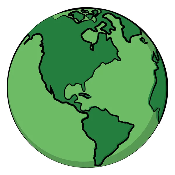 Tierra planeta imagen — Vector de stock