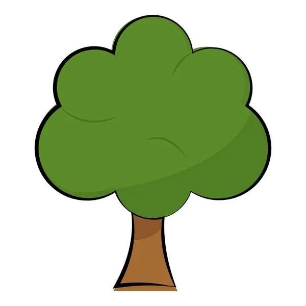고립된 나무의 형상 — 스톡 벡터