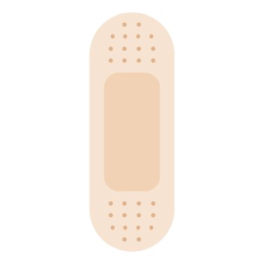 İzole yapışkan alçı simgesi