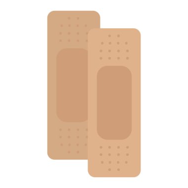 İzole yapışkan alçı simgesi