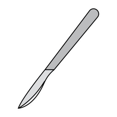 İzole edilmiş neşter simgesi