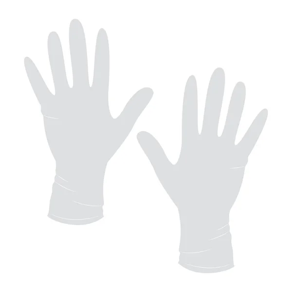 Изолированная икона хирургических перчаток — стоковый вектор