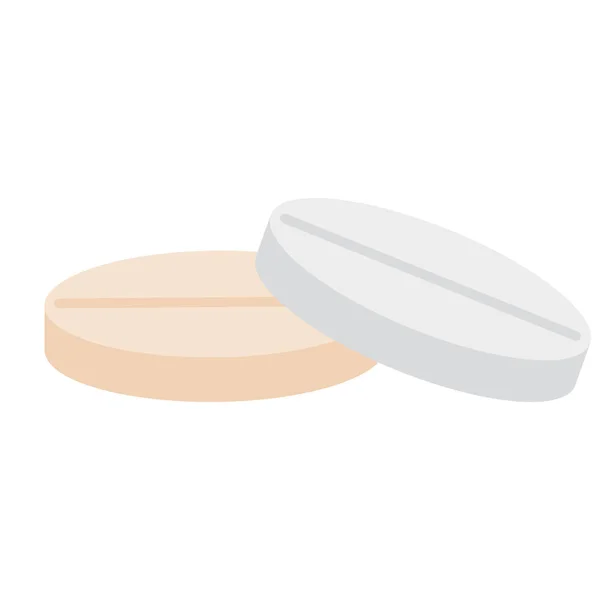 Icône de pilule isolée — Image vectorielle