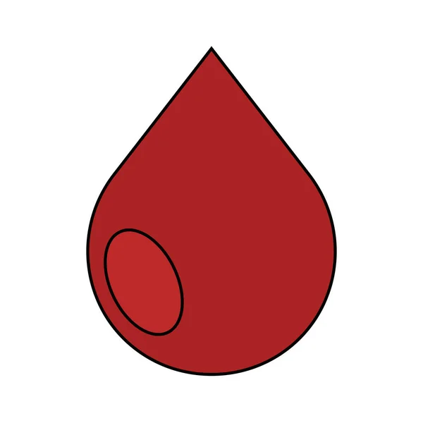 Isolerat blod droppe ikon — Stock vektor